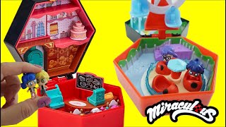 Compilation Miraculous Ladybug Chibi Bakery and Amusement Park Pocket Toys [upl. by Azile809]