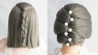 Peinados Para Boda Cabello Corto Paso A Paso  Peinados Para Novias Faciles Y Rapidos [upl. by Higgins680]