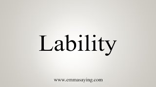 How To Say Lability [upl. by Mark]