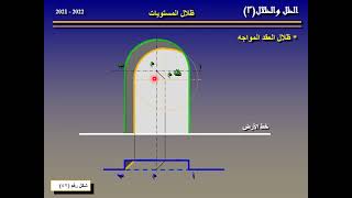 فيديو رقم 10 ظل وظلال الأشكال الدائرية  مادة الظل والمنظور قسم الهندسة المعمارية دكمال الجبلاوى [upl. by Kecaj]
