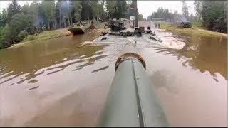 T90 Tank Diving Under Water  Great Footage [upl. by Brink725]