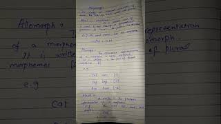 Morphologymorpheme allomorph and morph easy explanation [upl. by Ayrb954]