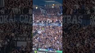 Südtribüne Arminia Bielefeld vs Hannover 96 fans ultras stadion groundhopping [upl. by Nallaf]