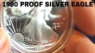 1990 Proof Silver Eagle [upl. by Ahseena]