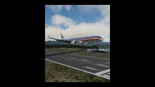 757 landing in Toncontin airport Tegucigalpa [upl. by Nylynnej398]