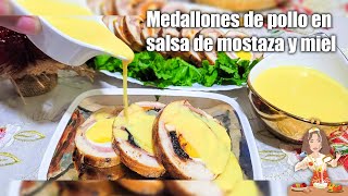 La cena perfecta sí existe MEDALLONES DE POLLO SIN HORNO EN SALSA DE MOSTAZA Y MIEL [upl. by Ja]