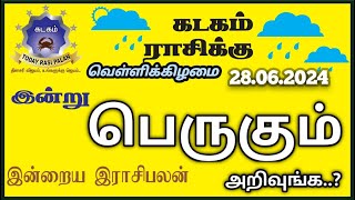 28062024  Indraya Rasi Plan  KADAGAM  Today Rasi Palan இன்றைய ராசிபலன்  கடகம் Rasi  Cancer [upl. by Attirehs]