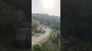 Cars Vs Extreme Bollard Crash shorts beamngdrive [upl. by Davida]