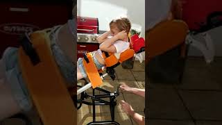 Transferring and Securing a Child in a Mygo Stander [upl. by Bette]