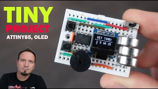 Tiny Project  Countdown timer Attiny85  64x32 OLED and datacute library [upl. by Rj422]