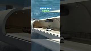 ingénierie structure shortvideo short sea metal car road safety tunnel vehicles water [upl. by Arrait686]