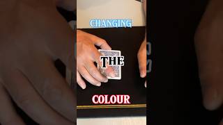 Changing The Colour 4 Cards Miraculously Change Colour 1 By 1 Link to Full Trick in Comments short [upl. by Marigolda224]