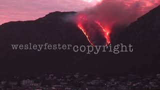 Mountain fire in Muizenberg Cape Town [upl. by Steffy]