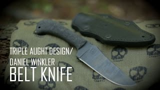 Black Scout Reviews  Winkler Belt Knife  Triple Aught Design Edition [upl. by Tucky337]