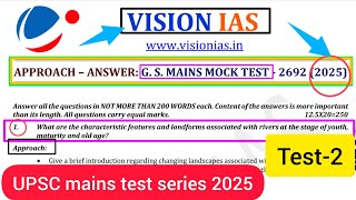 VISION IAS MAINS TEST 2025  UPSC MAINS TEST 2025  ethics upsc ias upscmains2025 [upl. by Limay]