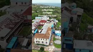 Roof damage Hampton High School St Elizabeth Jamaica after Hurricane Beryl hurricane beryl storm [upl. by Cherilyn]