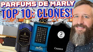 TOP 10 INEXPENSIVE PARFUMS DE MARLY CLONES  Excellent Middle Eastern Dupes of PDM Fragrances [upl. by Effie]