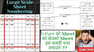 12500 Scale Cadastral Large Scale Sheet Numbering🌏️🛰️🗺️ [upl. by Creigh]