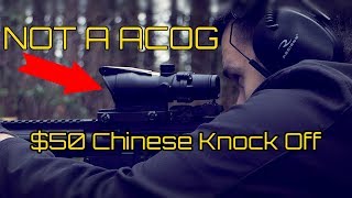 50 Chinese Trijicon Acog Knockoff Review  Junk or High Value Alternative [upl. by Camel280]