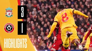 Liverpool 31 Sheffield United  Premier League highlights [upl. by Anitirhc]