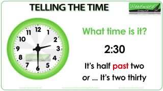 Telling the Time in English [upl. by Attenborough]