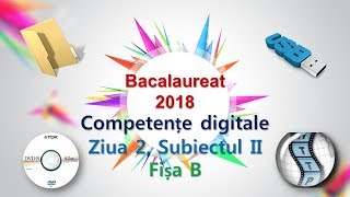 Competente digitale 2018 ziua 2 Subiectul II Fisa B [upl. by Marketa21]