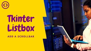 tkinter listbox how to add a scrollbar  python 3 [upl. by Rip]