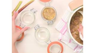 Recette compote bananerhubarbe en bocaux Le Parfait [upl. by Ule]