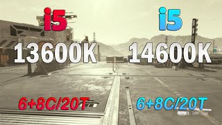 i5 14600K vs i5 13600K  Benchmark and test in 8 games 1080p [upl. by Amyaj]