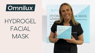 Omnilux Hydrogel Facial Mask Your Omnlilux Device BFF [upl. by Claretta]