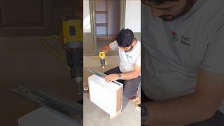 Wadroube drawer channel fitting tricksfitting interior viralshorts [upl. by Nirtiak638]