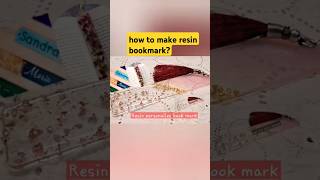 how to make resin book mark [upl. by Daphna]