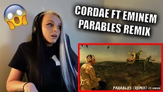 Cordae  Parables Remix FT Eminem Official Audio REACTION [upl. by Yelsa]