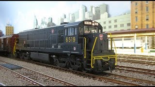 Late PRR diesels U25C SD45 amp Trainmaster [upl. by Nnovahs]