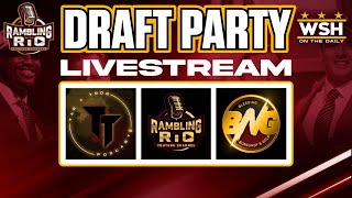 NFL DRAFT ROUND 1 WATCH PARTY Reactions amp ANALYSIS W THE quotGROUPCHAT COMMANDERS nfldraft nfl ​ [upl. by Delcine]