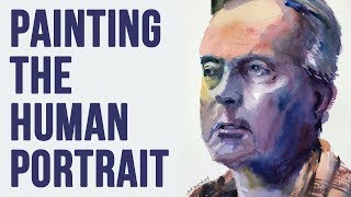 Portrait Painting in Watercolor  First Layer Demo Tips amp Tricks Joseph Zbukvic [upl. by Arihaj]