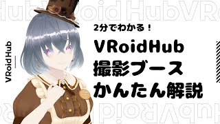 【VRoid】2分でわかる！VRoidHub撮影ブースかんたん解説 [upl. by Farland]