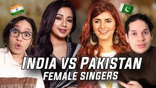 Latinos react to Indian Singers vs Pakistani Female Singers  Battle Of Voices [upl. by Muirhead]