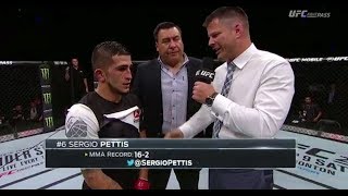 Fight Night Mexico City Sergio Pettis and Brandon Moreno Octagon Interviews [upl. by Magree]