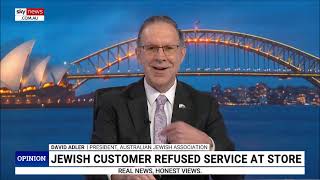 Nazilike strategy  Officeworks denies service to Jew  Credlin Report Sky News [upl. by Marra]