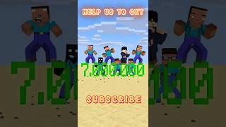 HELP Herobrine To Get 7000000 Subscribers friendship shorts trending anime [upl. by Otxilac]