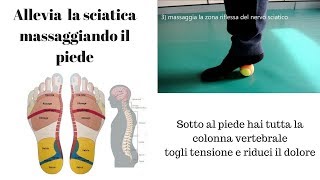 Sciatica e mal di schiena rimedia con lautomassaggio plantare [upl. by Raynard]