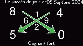 LA CROIX DU JOUR DE 08 SEPTEMBRE 2024 et LE CALCUL DES PIONS FORT POUR GAGNER AU LOTTO [upl. by Ecirtnom]