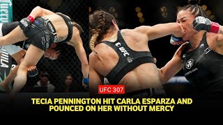 UFC 307 results Carla Esparza retires after bittersweet decision loss to Tecia Pennington [upl. by Masao50]