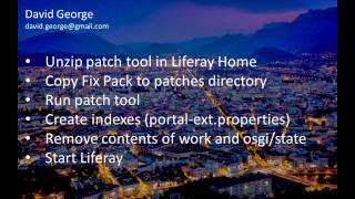 Patching Liferay DXP with Fix Packs [upl. by Odlanor]