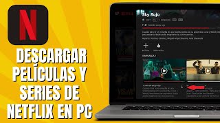 Cómo DESCARGAR Películas Y Series De NETFLIX En PC [upl. by Okin]