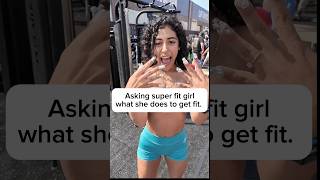 Asking fit girl what she does for her workouts girlswholift nails nyc workout [upl. by Akiehsal]