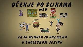 KAKO ZA SAMO 10 MINUTA MOŽETE DA NAUČITE 10 VREMENA U ENGLESKOM JEZIKU PREKO UČENJA PO SLIKAMA [upl. by Elokkin]