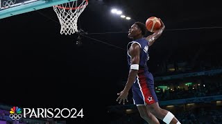 Prepare for liftoff The best dunks from the Paris Olympics mens basketball tournament  NBC Sports [upl. by Nagel]