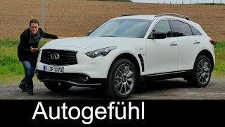 Infiniti QX70 Ultimate FULL REVIEW test driven 37 NA 320 hp  Autogefühl [upl. by Tnerb29]